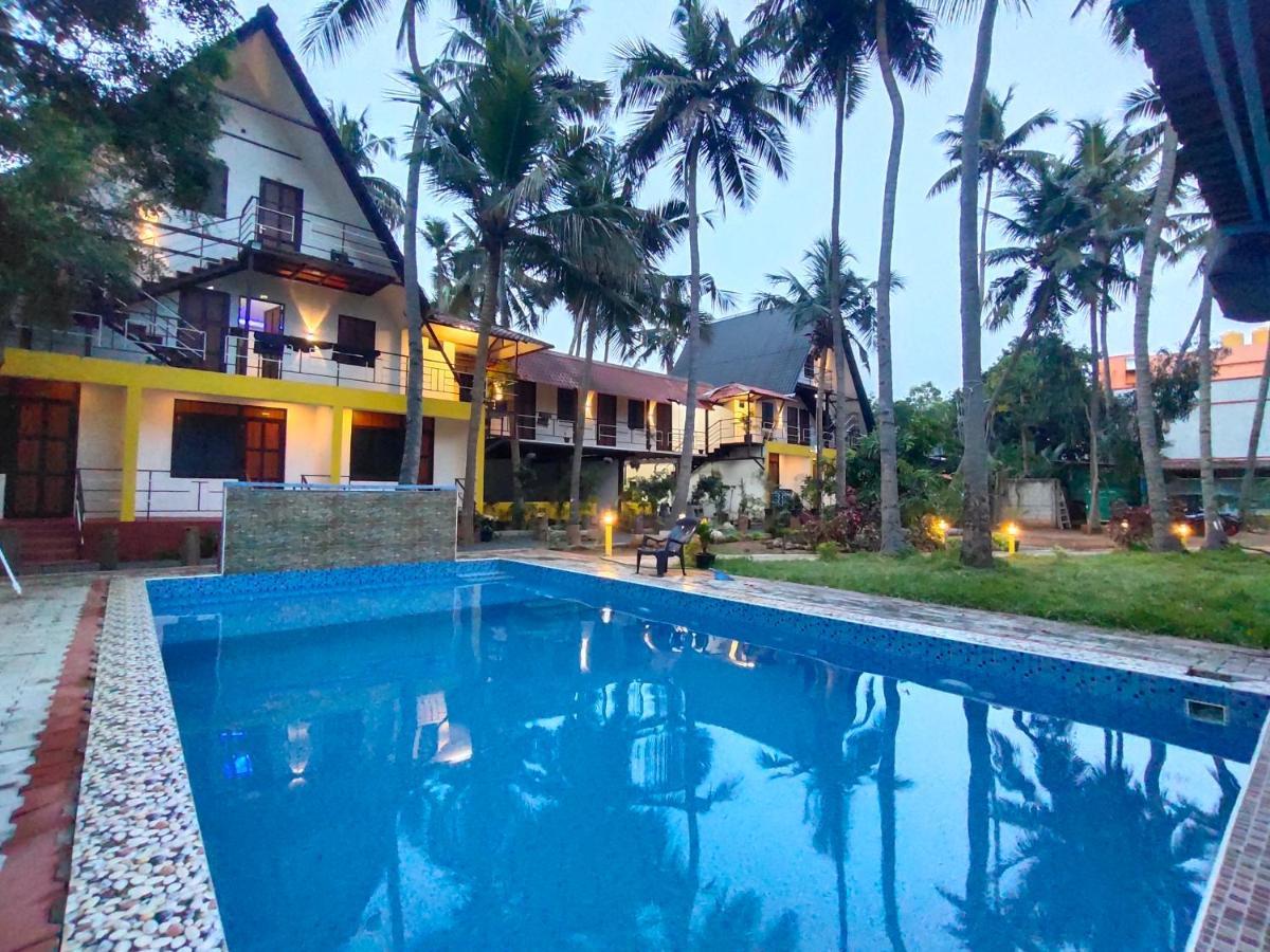 Pv Cottages - Serenity Beach Puducherry Eksteriør billede
